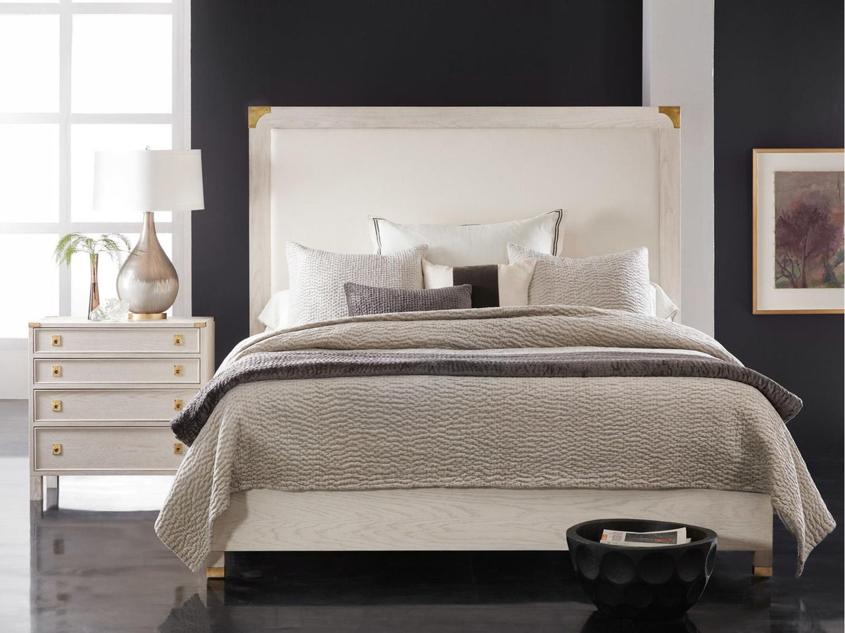Windward 3-Drawer Nightstand with Antique Brass Hardware