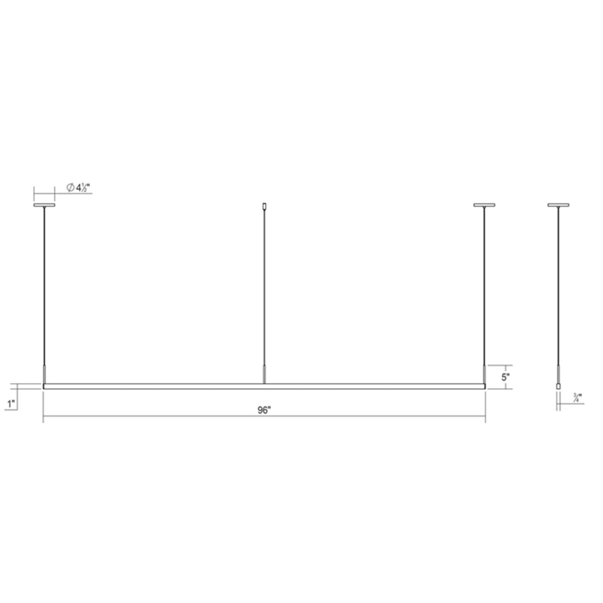 Sonneman Robert Sonneman Thin Line 96 Inch Led Large Pendant Cp368018