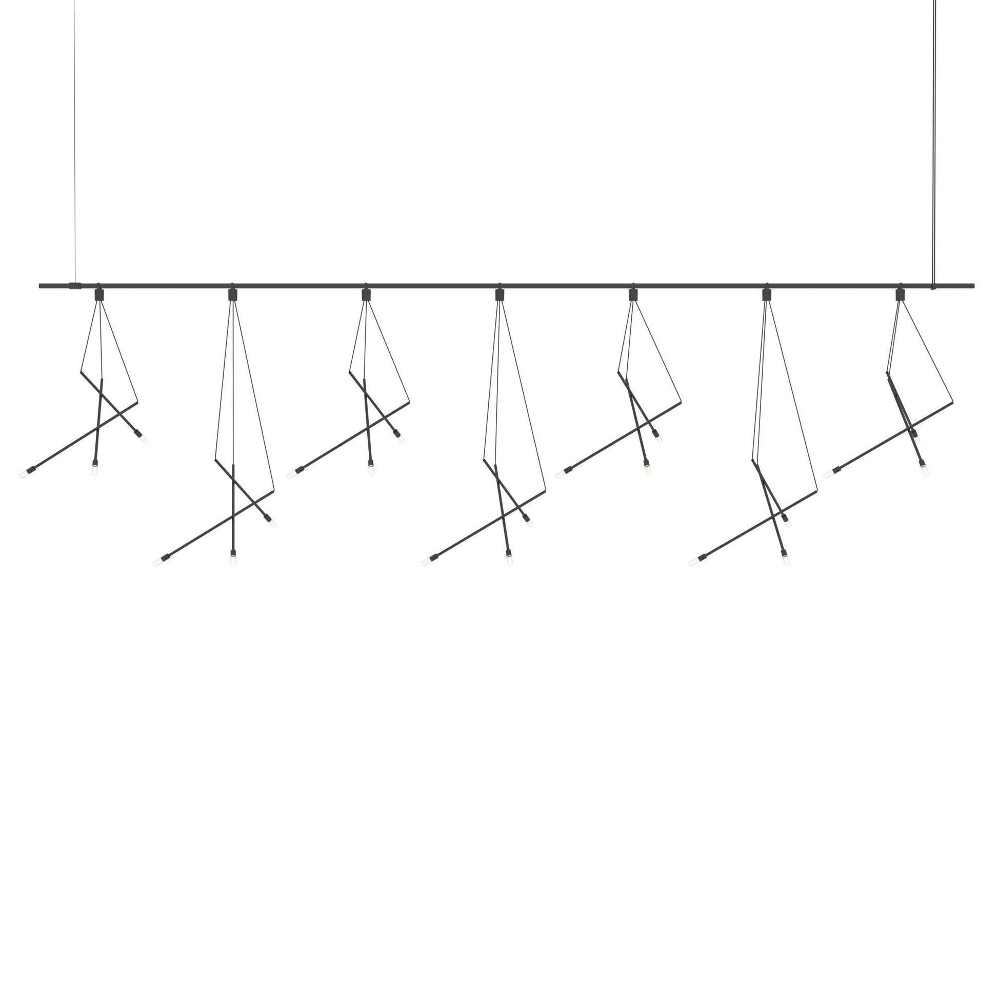 Sonneman Suspenders 97 Inch 21 Light Led Linear Suspension Light Cp407314