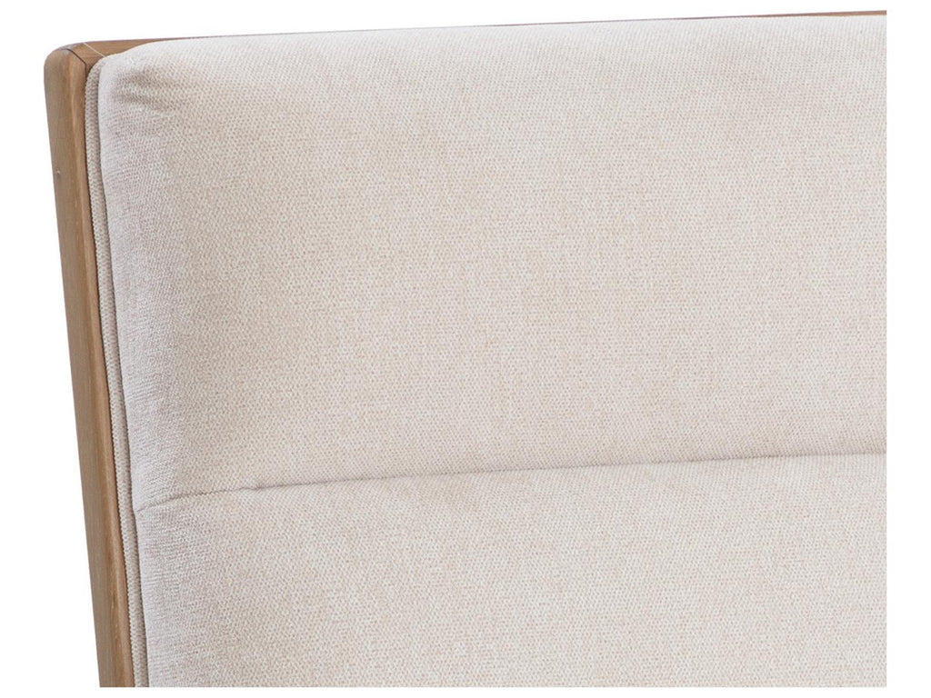 Abilene Upholstered Dining Side Chair in Polo Club Muslin with Matte Black Legs