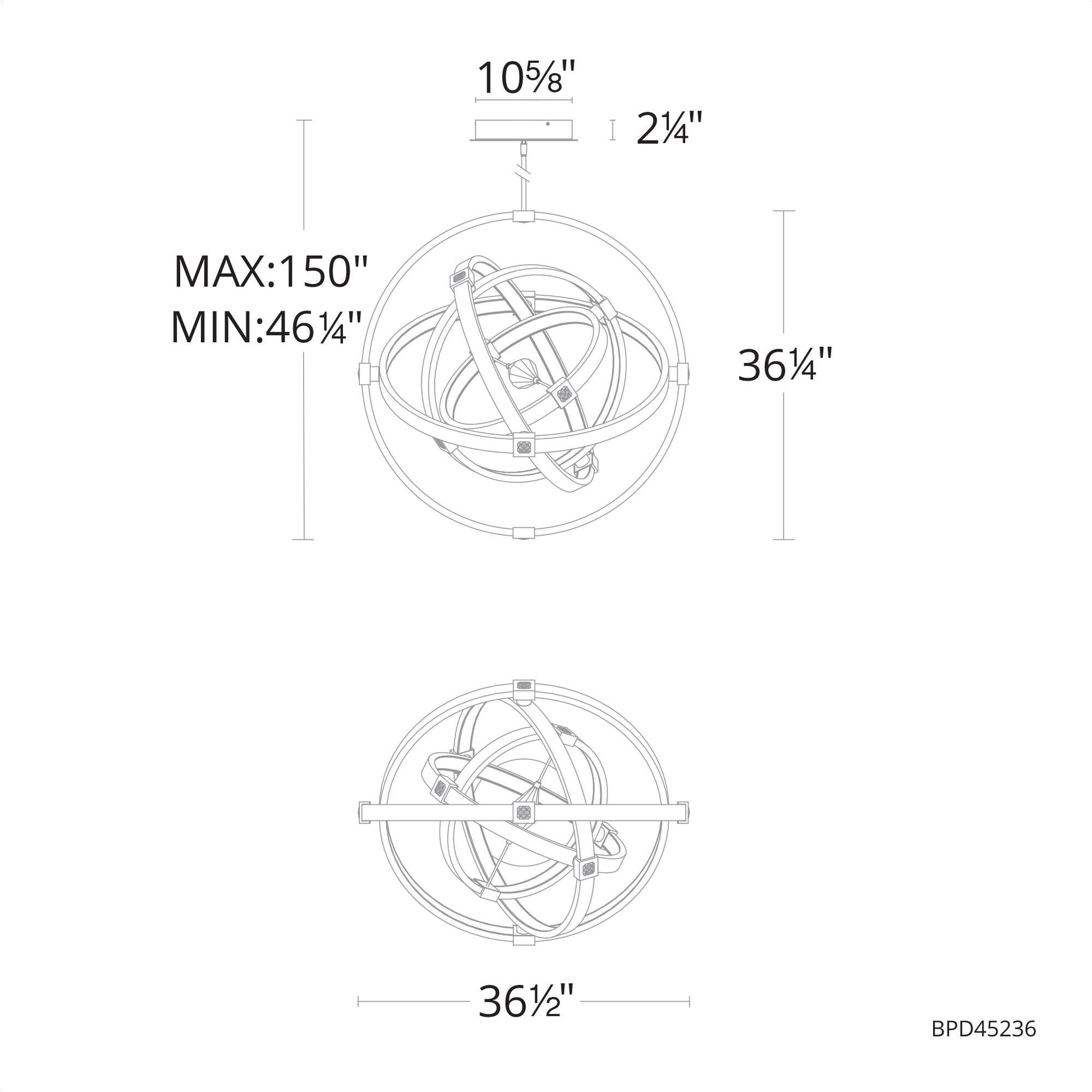 Schonbek Beyond Atomic 36 Inch Led Large Pendant Cp748952
