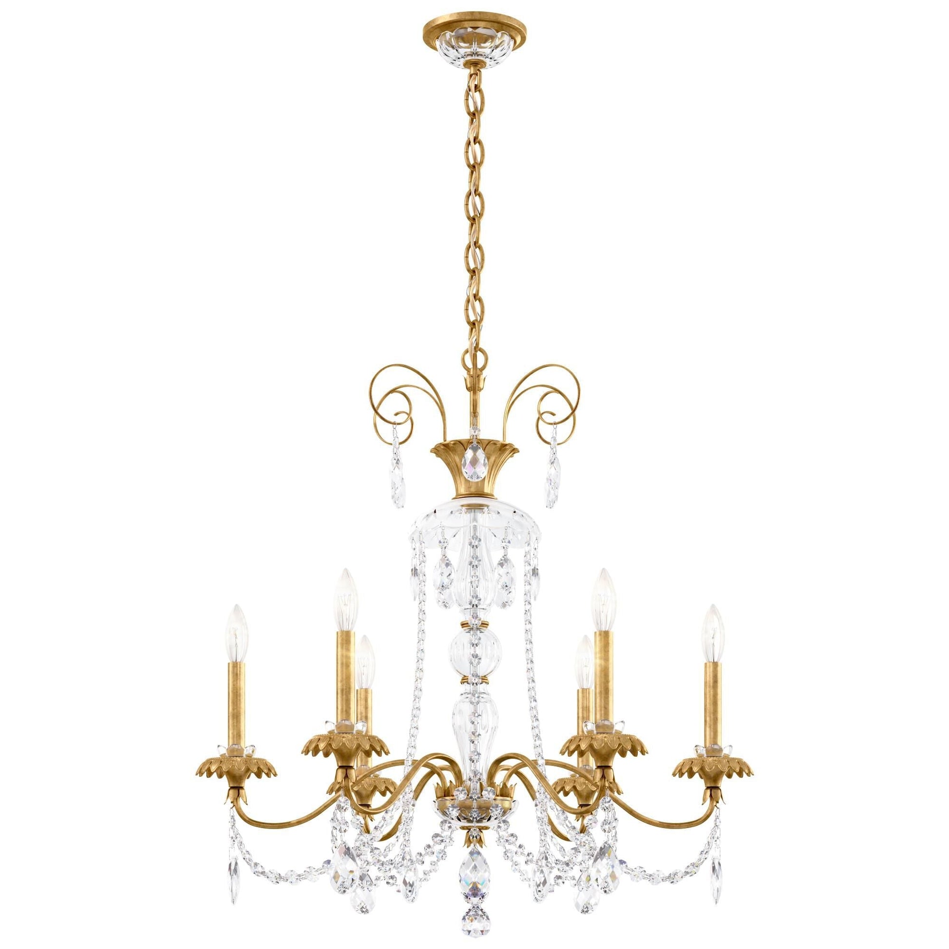 Schonbek Helenia 28 Inch 6 Light Chandelier Cp483506