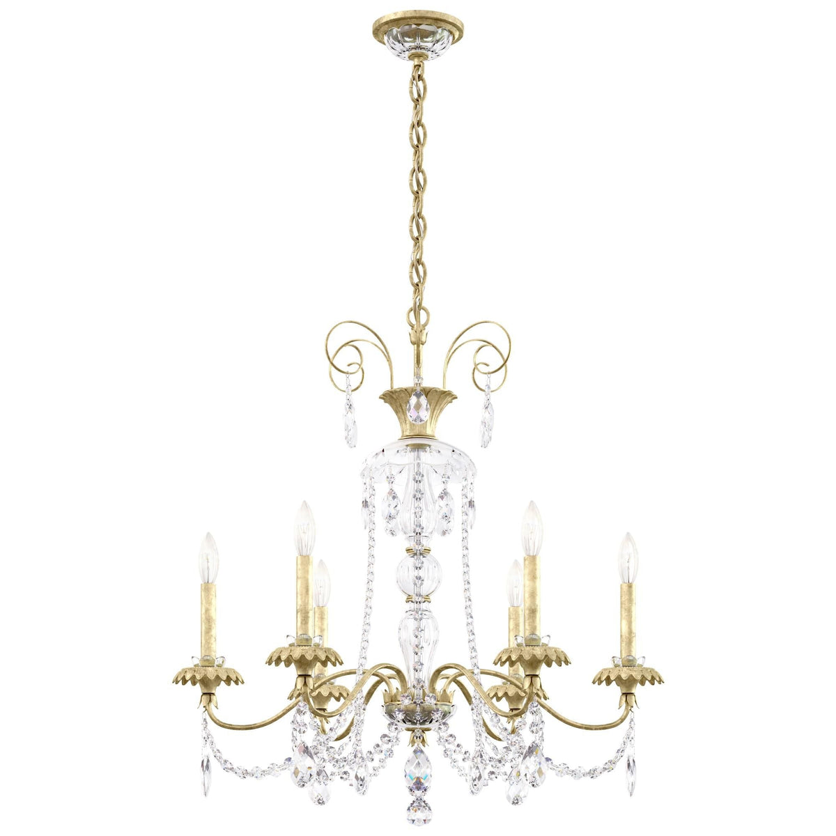 Schonbek Helenia 28 Inch 6 Light Chandelier Cp483506