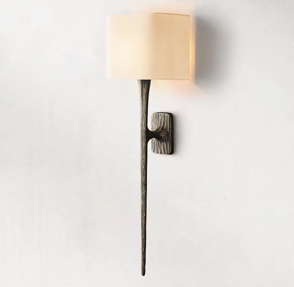 Thaddeus Sconce Grand Shaded Sconce Modern Wall Lamp