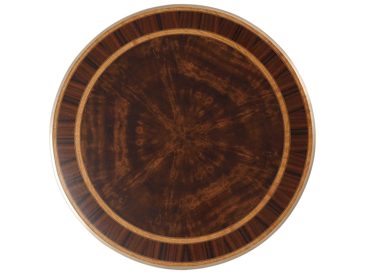 Althorp Living History Round Side Table Mahogany and Brass