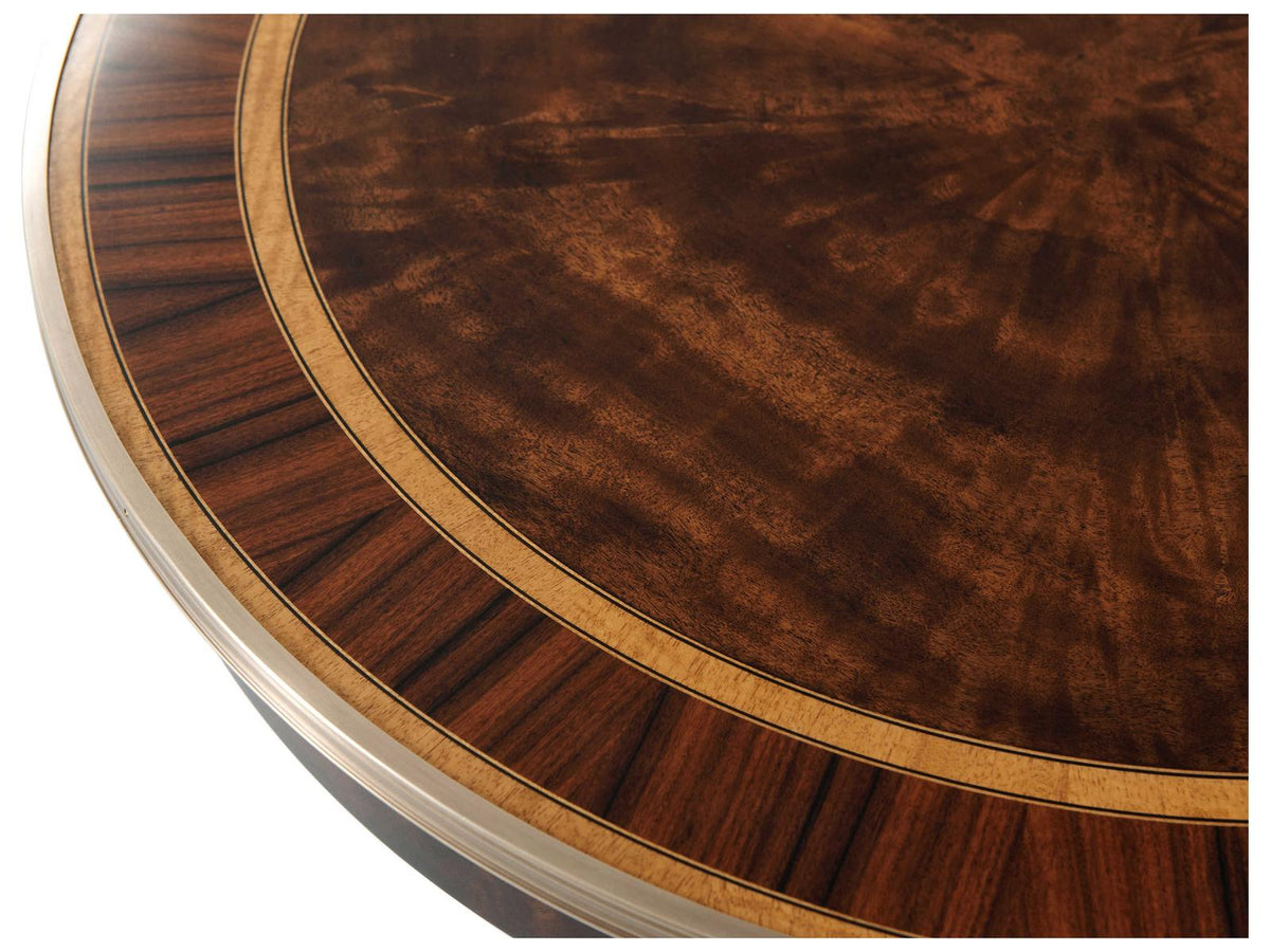 Althorp Living History Round Side Table Mahogany and Brass