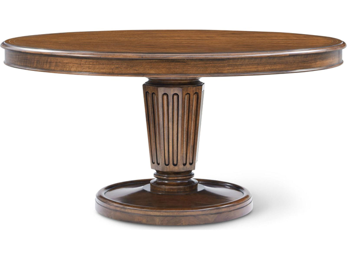 Haddon 60-Inch Round Dining Table in Heirloom Walnut