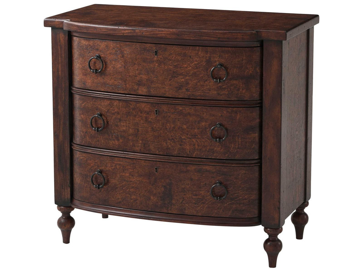Naseby Nightstand Althorp Victory Oak with Bellied Drawers