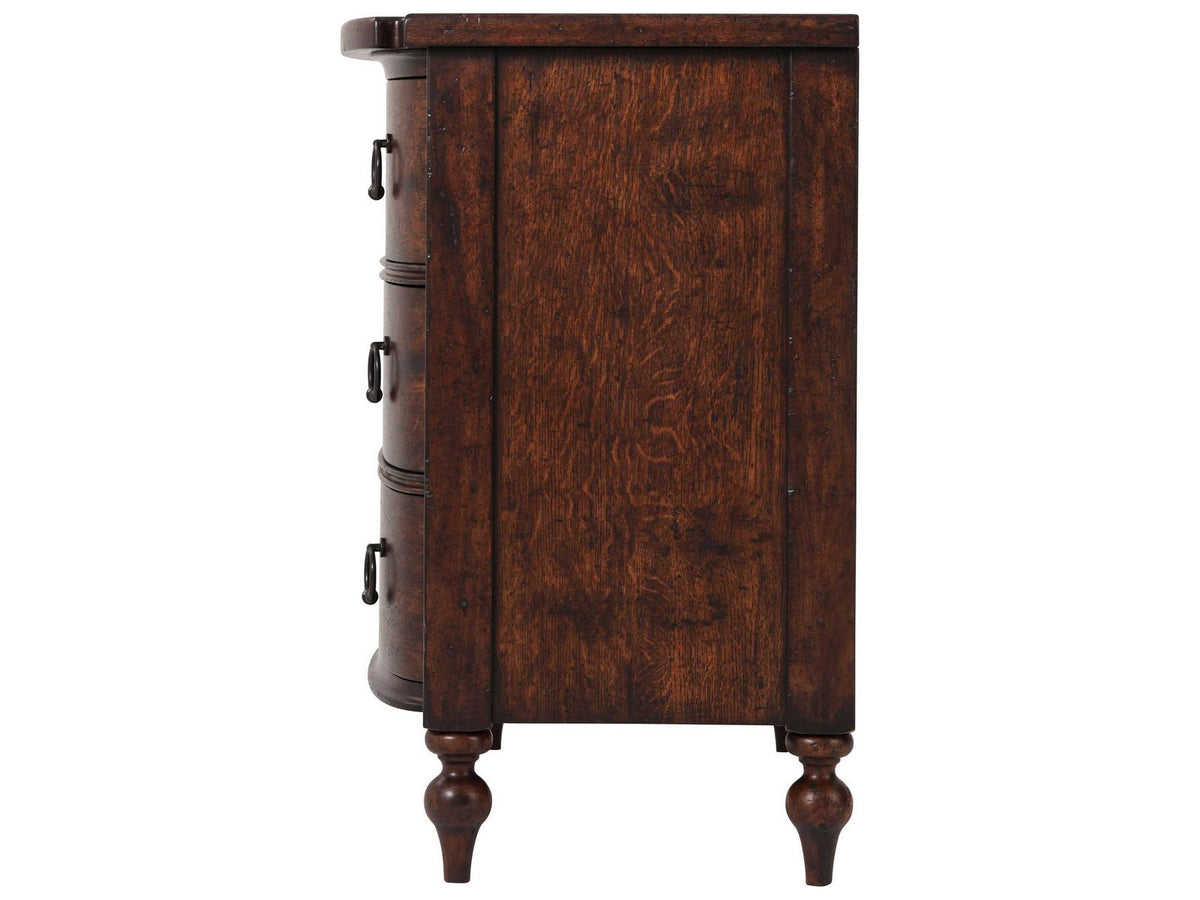Naseby Nightstand Althorp Victory Oak with Bellied Drawers