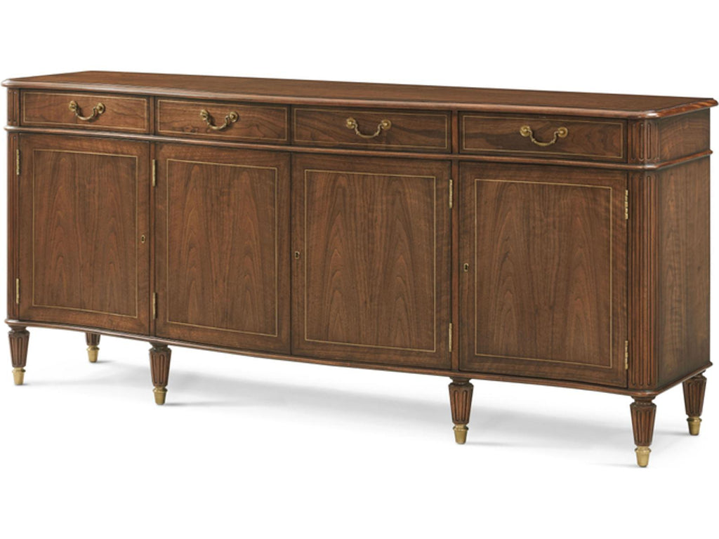 Tilbury Sideboard Althorp Living History Figured Walnut Brass Details