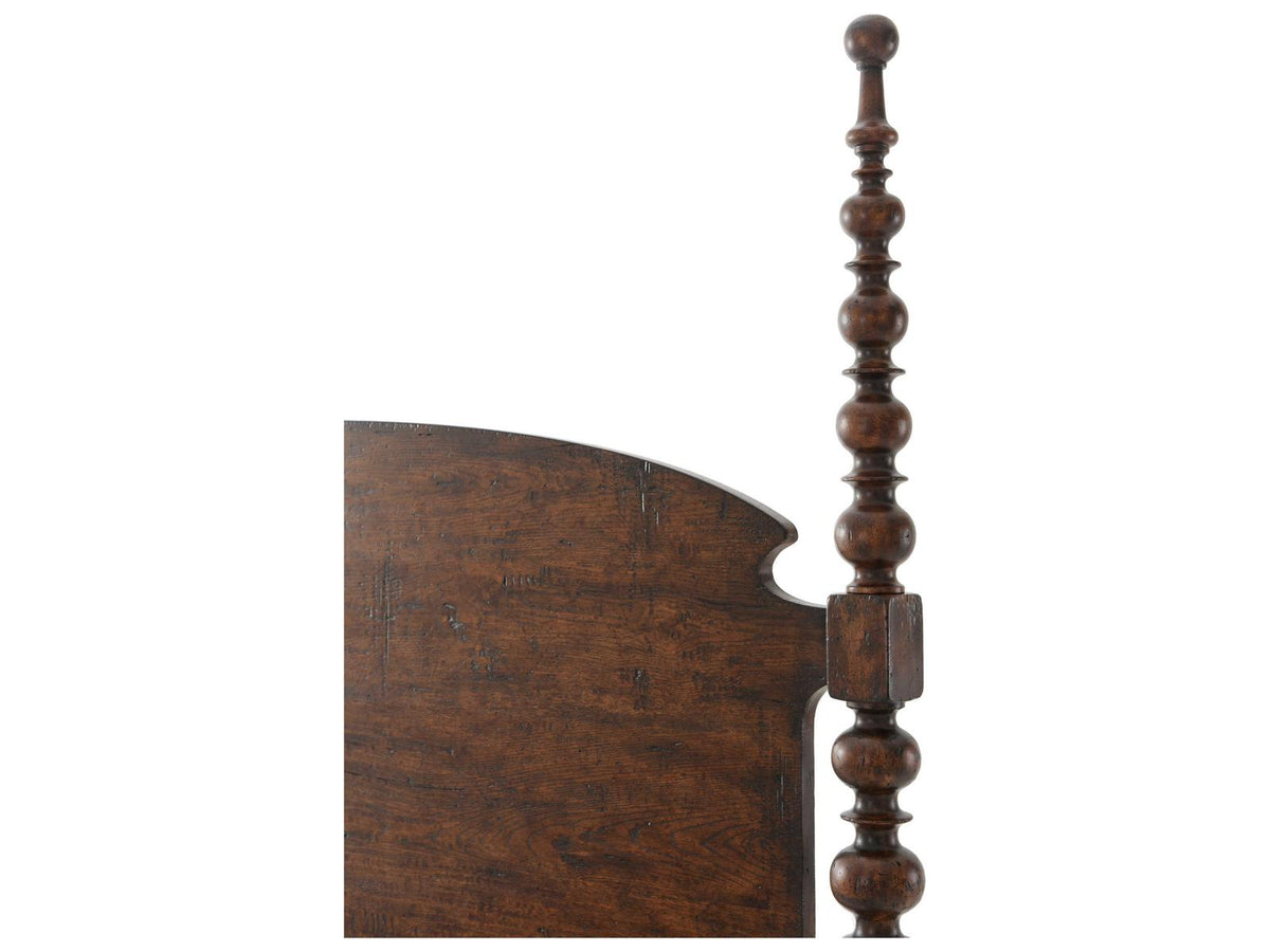 Naseby Althorp Victory Oak King Tester Bed with Arched Headboard