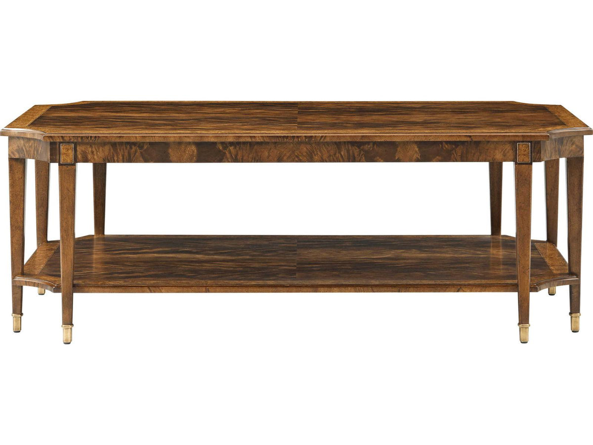 Sloane Rectangular Coffee Table in Edwardian Brown with Okoume Veneer
