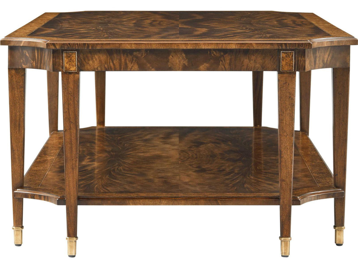 Sloane Rectangular Coffee Table in Edwardian Brown with Okoume Veneer