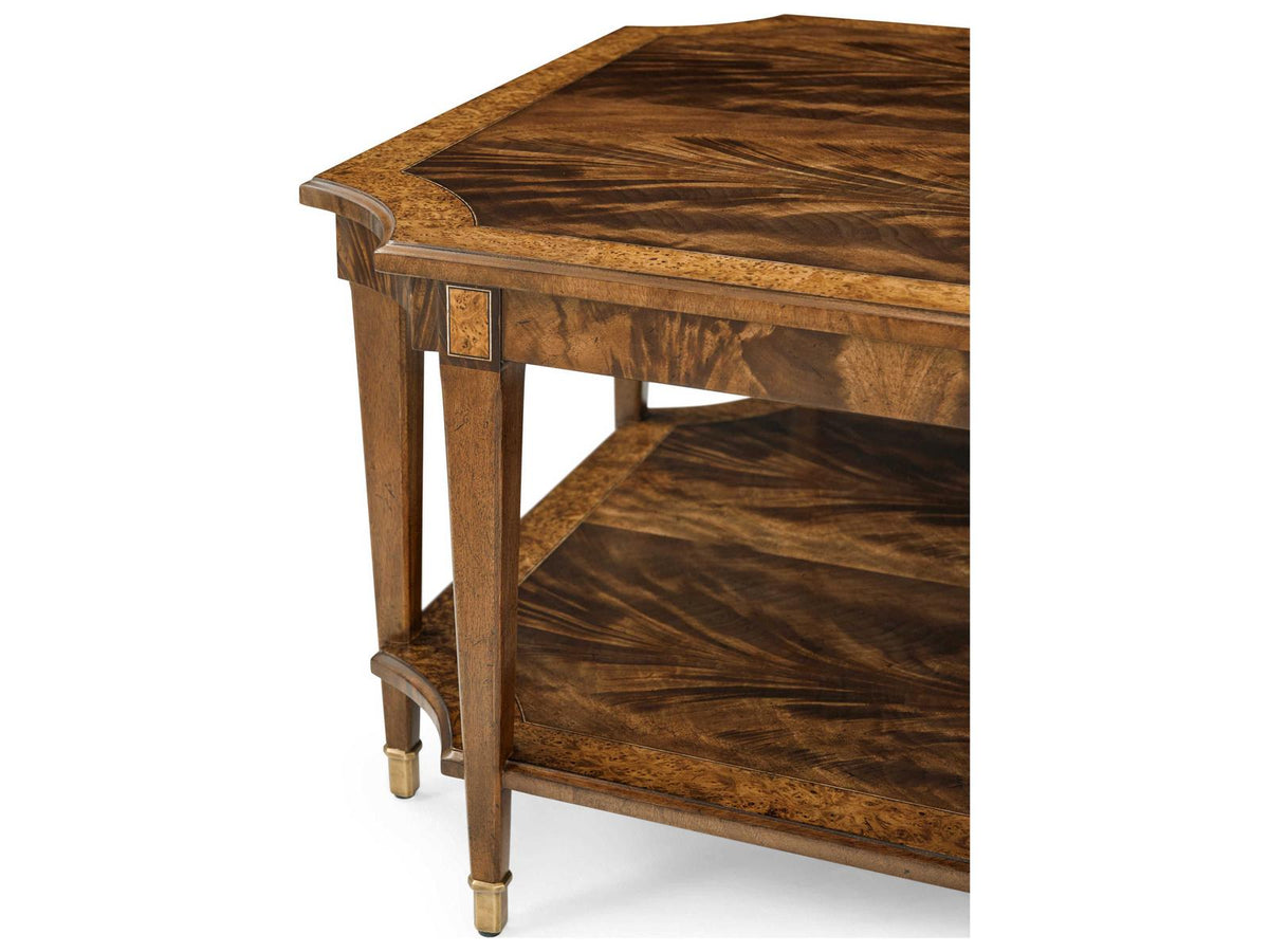 Sloane Rectangular Coffee Table in Edwardian Brown with Okoume Veneer
