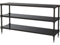 Spencer London Console Table Sycamore and Khaya Wood with Fulham Finish