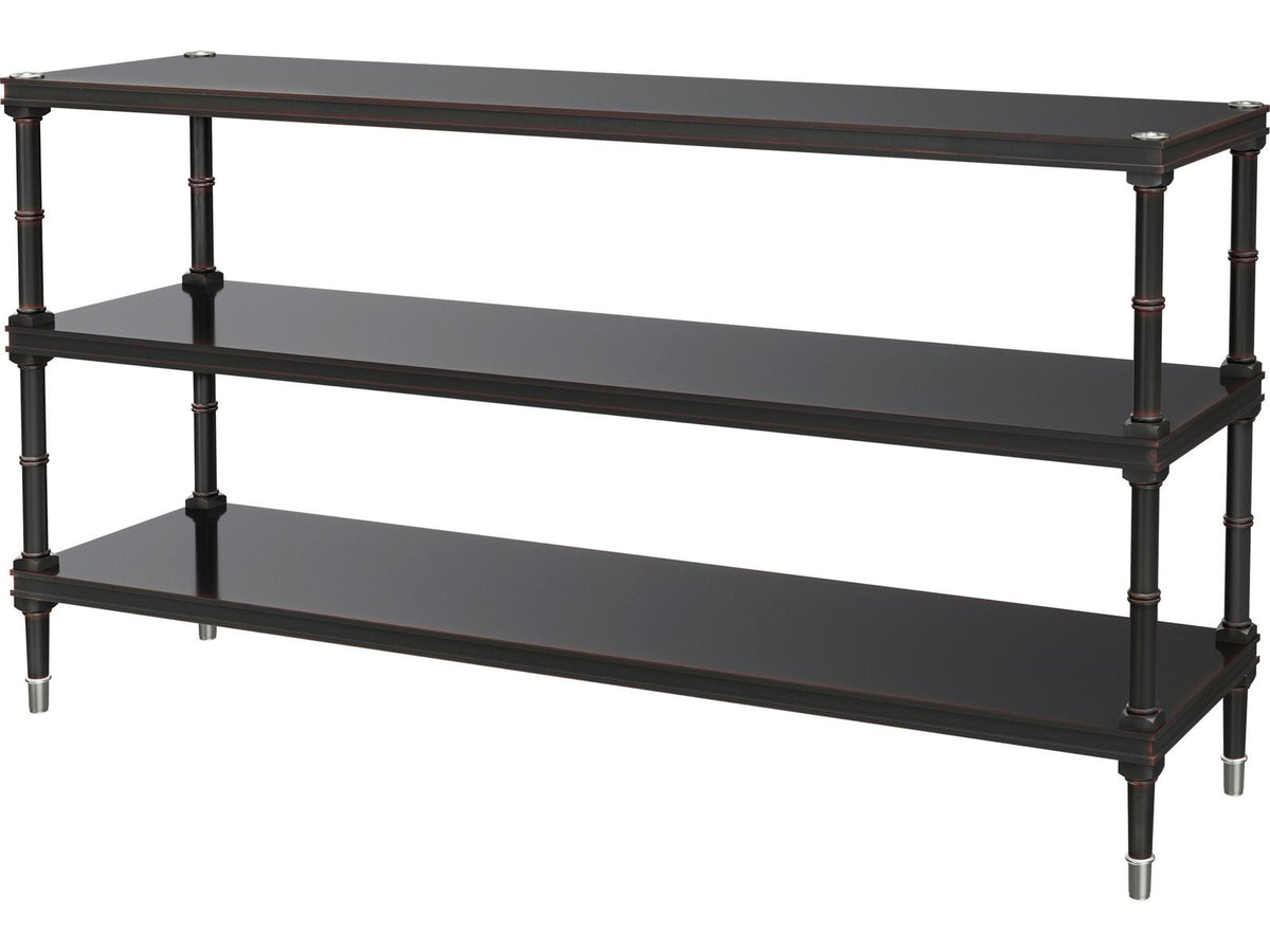 Spencer London Console Table Sycamore and Khaya Wood with Fulham Finish