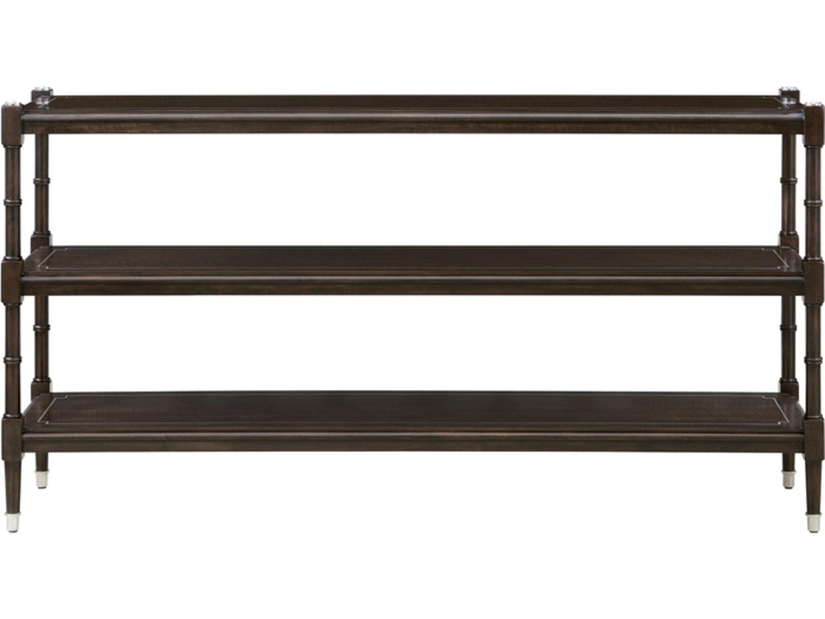 Spencer London Console Table Sycamore and Khaya Wood with Fulham Finish