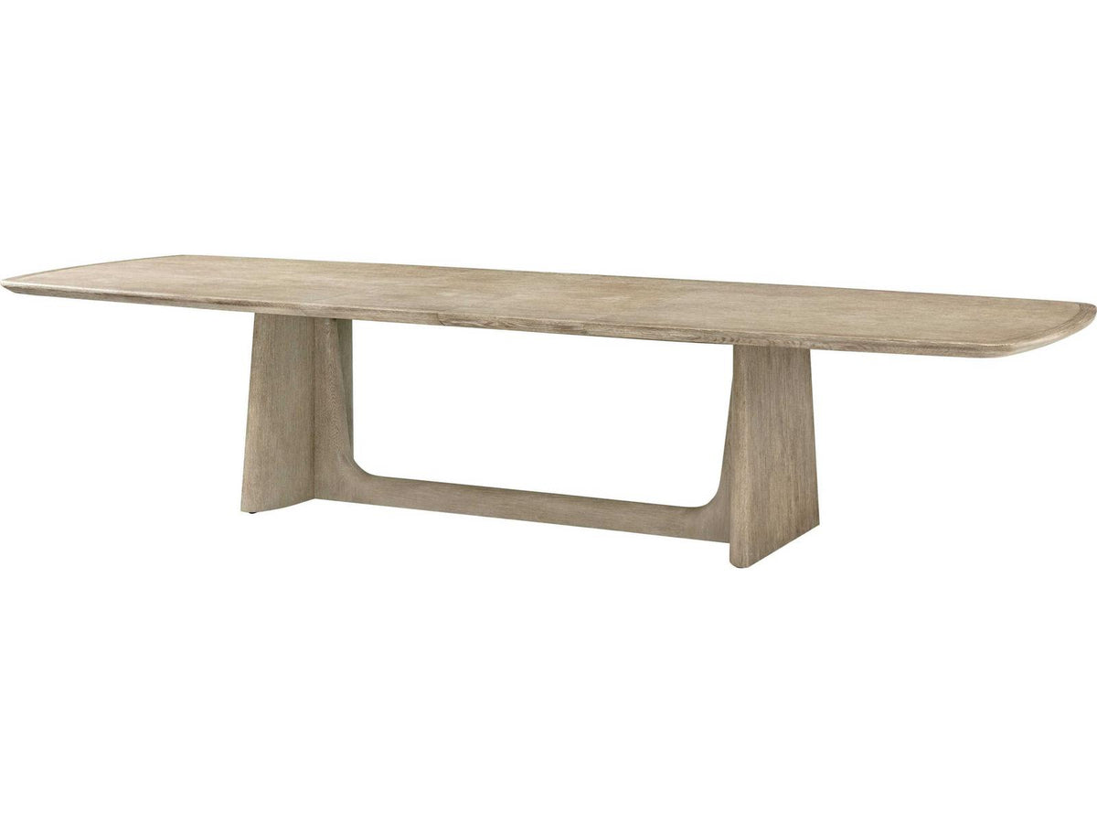 Repose 134-Inch Rectangle Extension Dining Table in Grey Oak