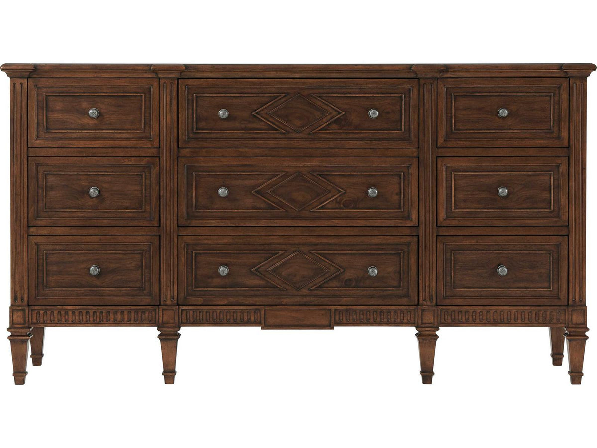 The Laurent 9-Drawer Triple Dresser in Avesta Finish