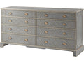 Ta - Morning Room Gray Solid Wood Double Dresser