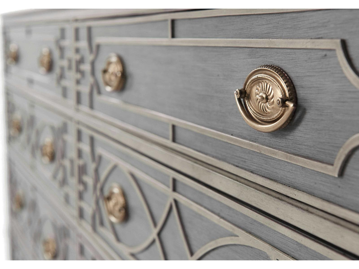 Ta - Morning Room Gray Solid Wood Double Dresser
