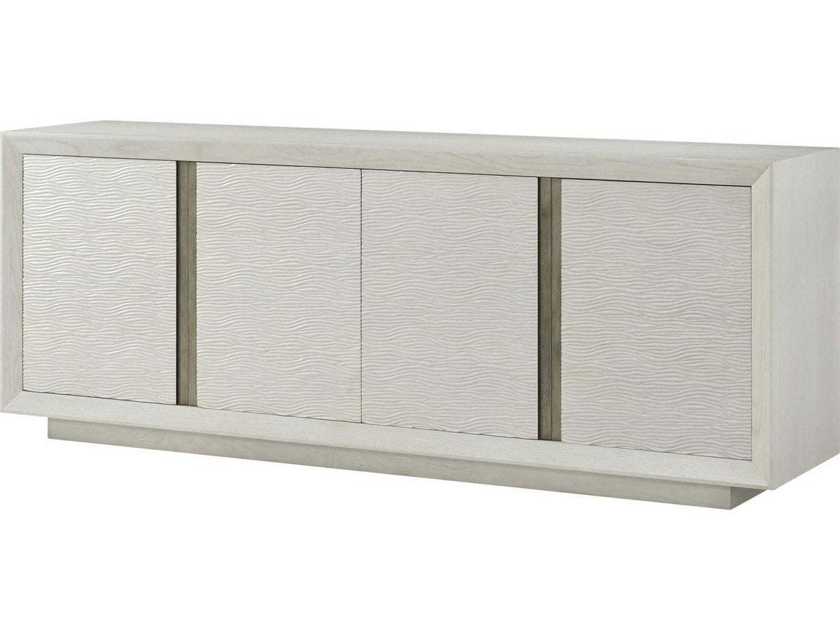 Essence 90-Inch Solid Wood Media Console in Opal Finish