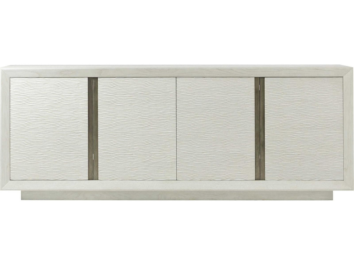 Essence 90-Inch Solid Wood Media Console in Opal Finish