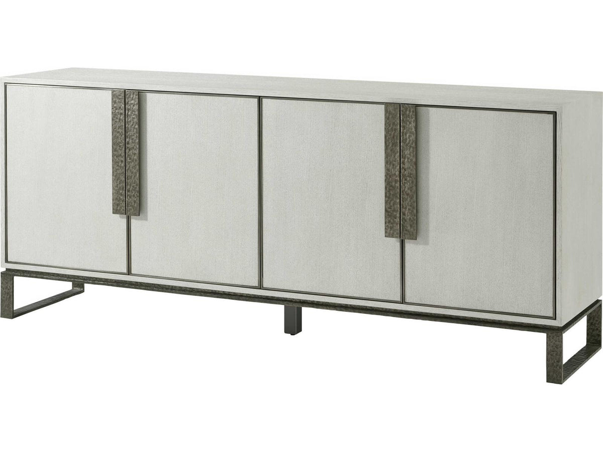Essence Media Cabinet in Opal Finish