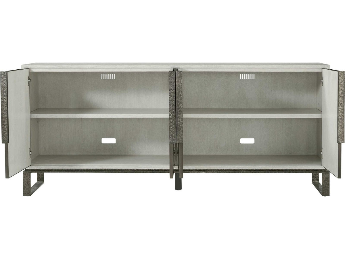 Essence Media Cabinet in Opal Finish