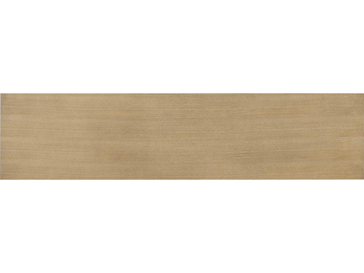 Essence Blonde Oak Media Cabinet with Aluminum Sled Base
