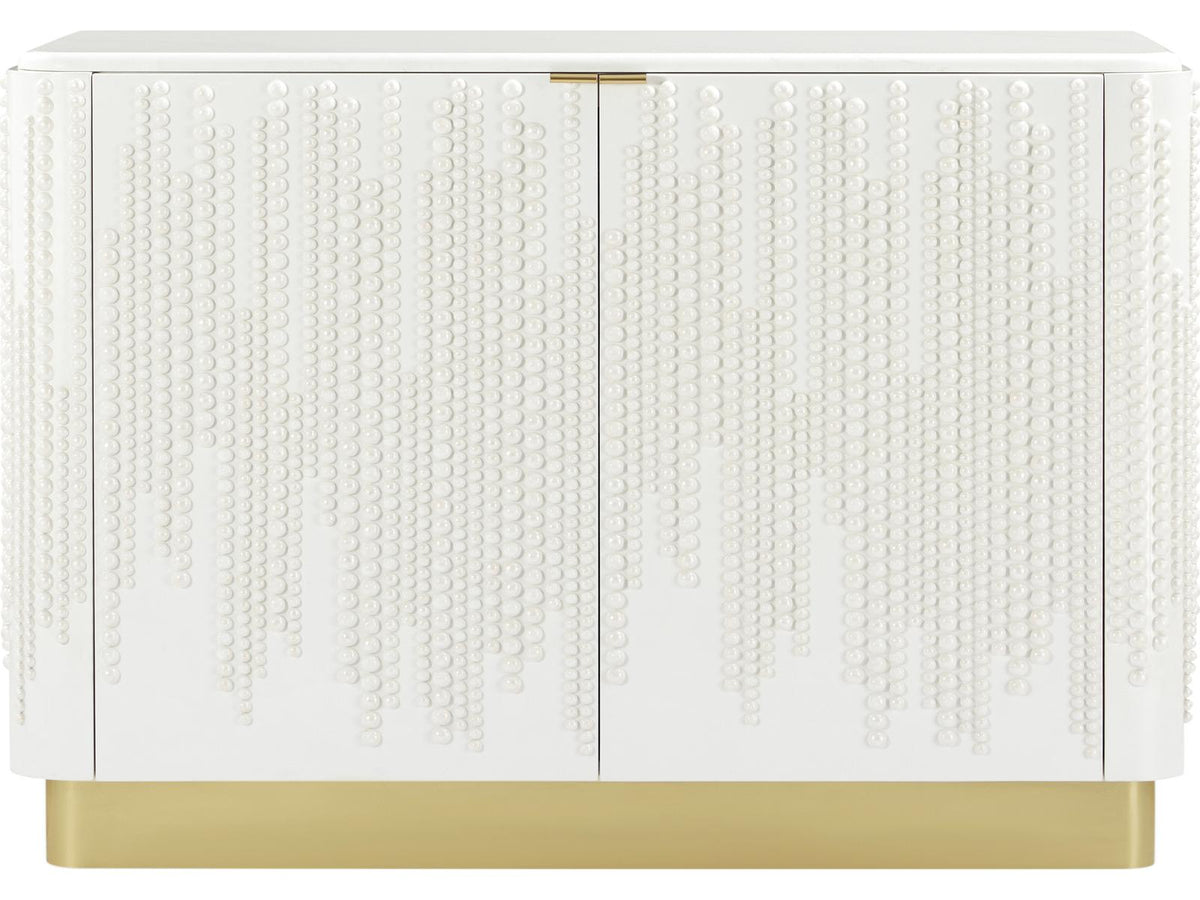 Judith Leiber Couture 2-Door Cabinet in Solstice and Pearl Finish