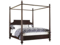 Royal Kahala Diamond Head King Canopy Bed in Kona Finish