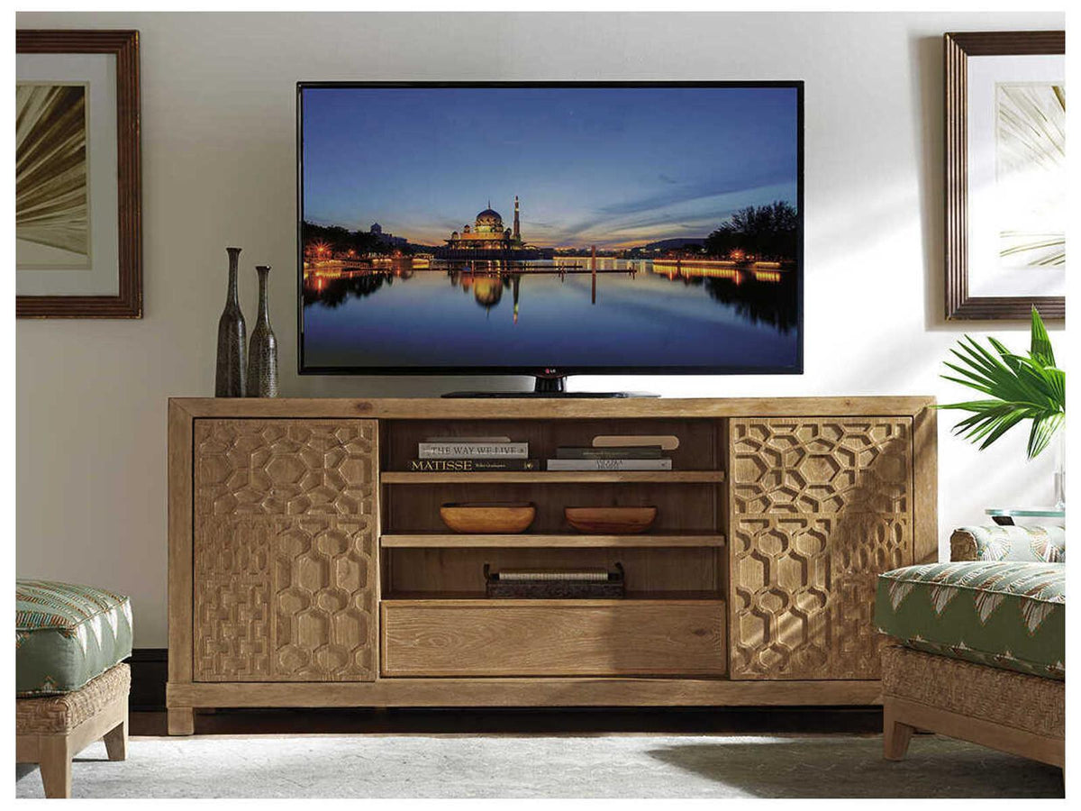 Los Altos 79-Inch Wood Media Console with Sliding Doors