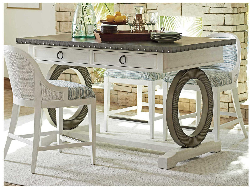Ocean Breeze Sawgrass Rectangular Counter Table