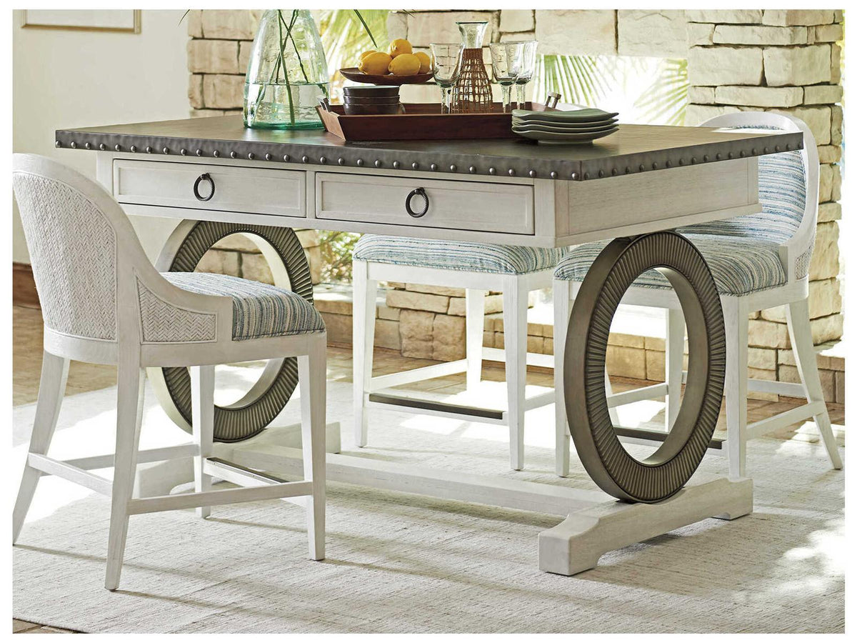 Ocean Breeze Sawgrass Rectangular Counter Table