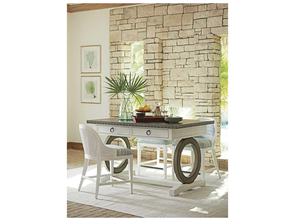 Ocean Breeze Sawgrass Rectangular Counter Table