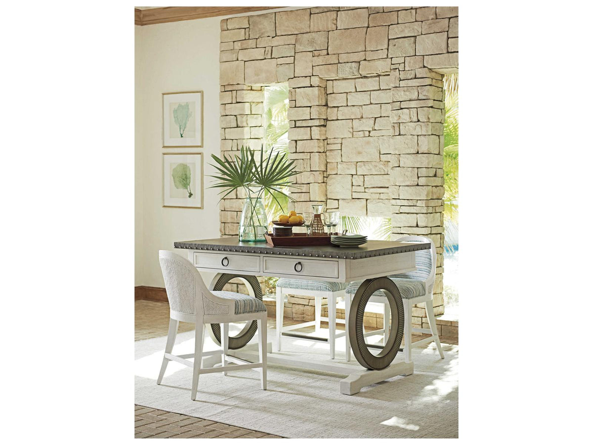Ocean Breeze Sawgrass Rectangular Counter Table