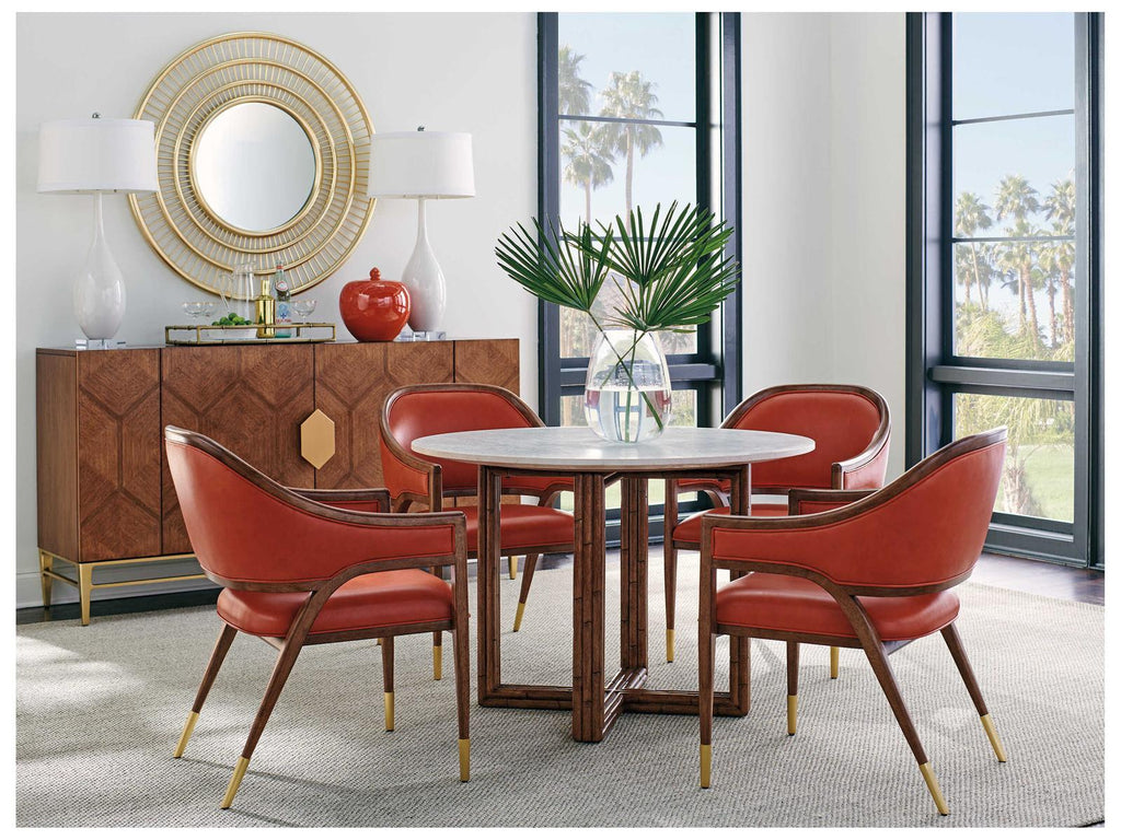 Palm Desert Jameson Leather Dining Arm Chair