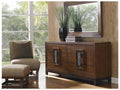 Island Fusion Double Dresser and Mirror Set