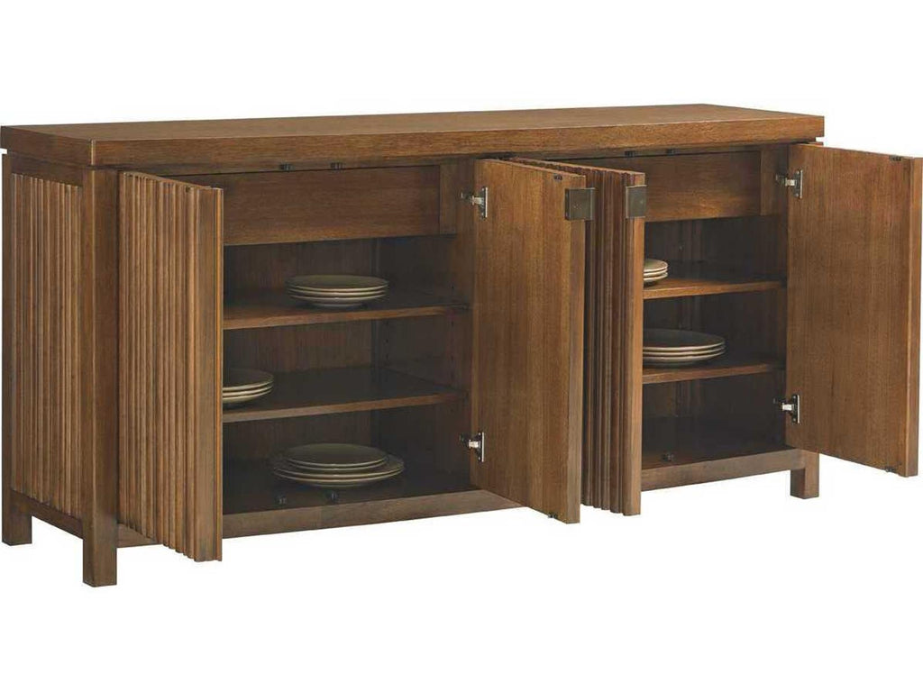 Island Fusion Sapporo Buffet Dark Walnut Wood