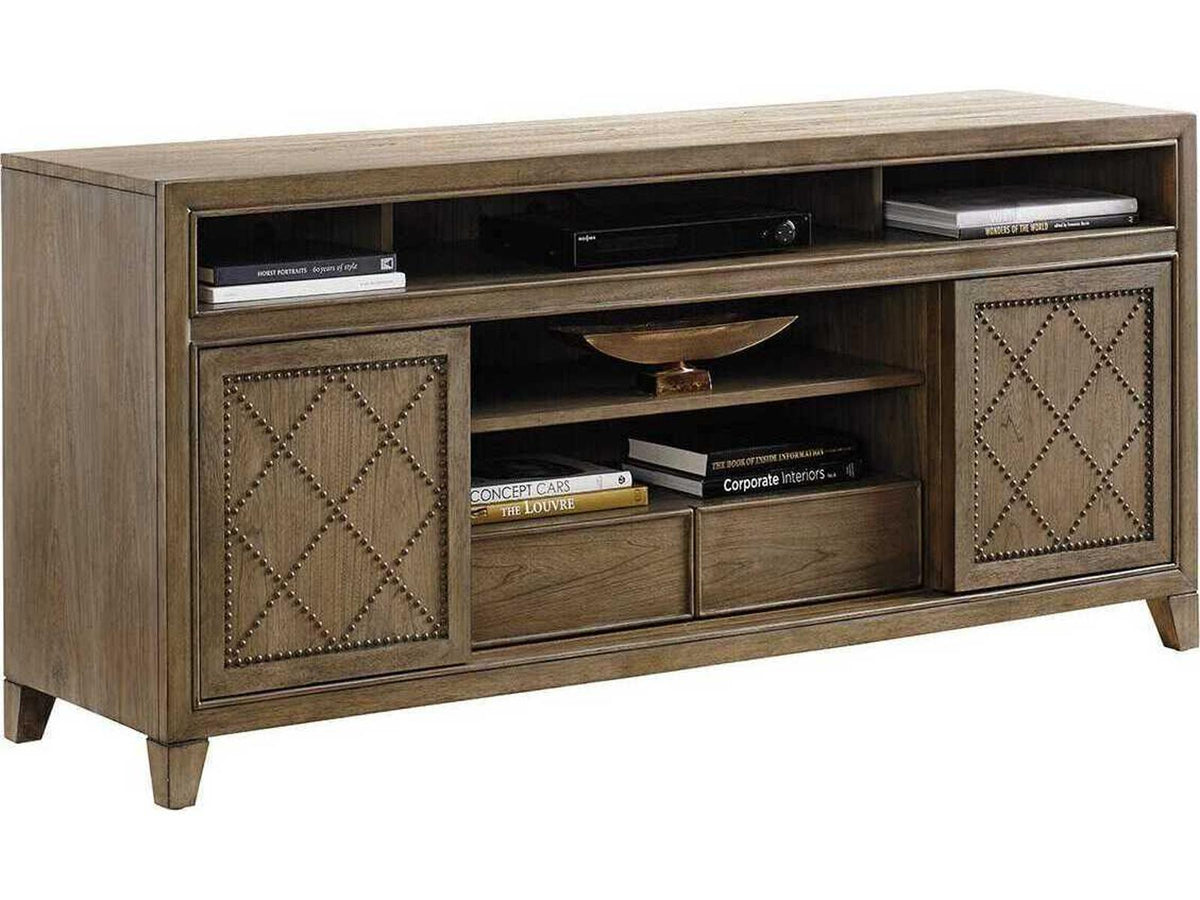 Cypress Point Fairbanks Media Console in Hatteras Gray