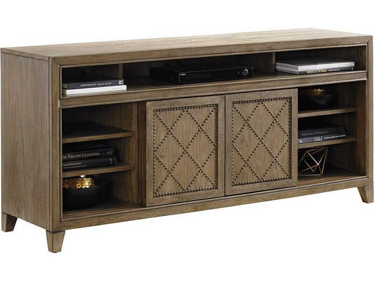 Cypress Point Fairbanks Media Console in Hatteras Gray