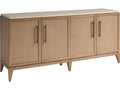 Key Biscayne Biscayne Landing Buffet with Travertine Top and Raffia Panels