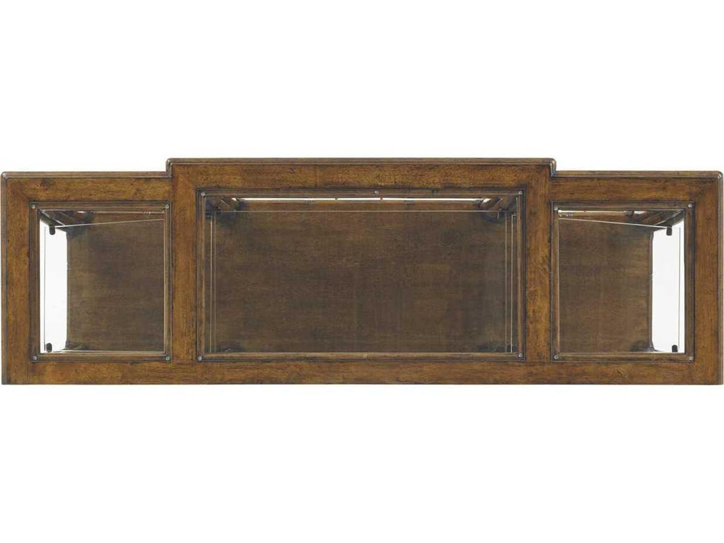 Bali Hai Oyster Reef Sideboard with Raffia Drawer Fronts in Caribbean Sunset