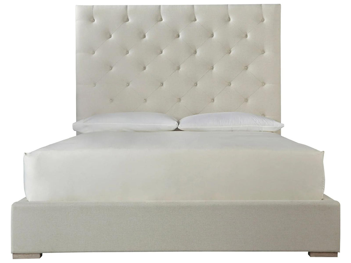Brando Bed Beige Upholstered King Panel