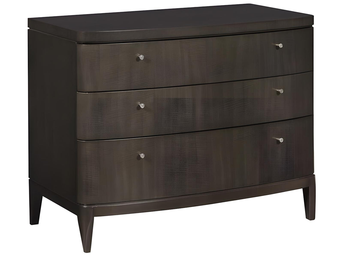 Medley Nightstand Three Drawer Peppercorn Finish