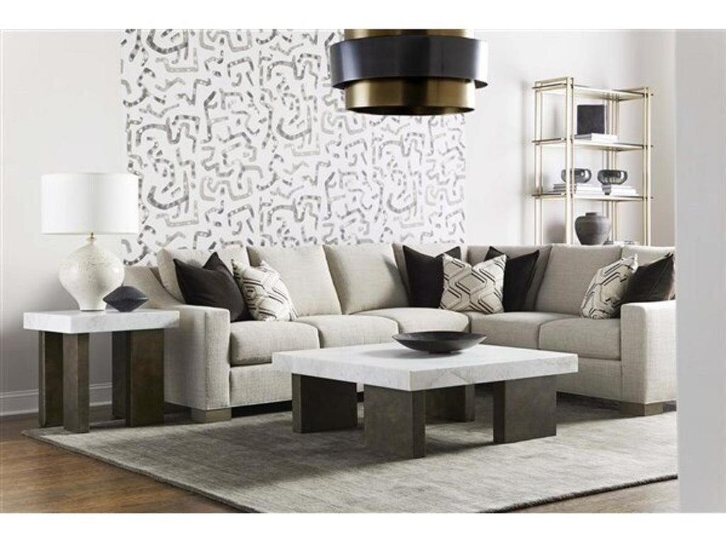 Santa Cruz Rectangular Marble Coffee Table