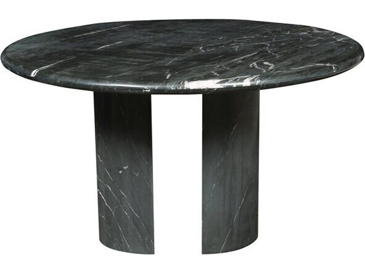 Sae Round Coffee Table Black Marquesa Marble