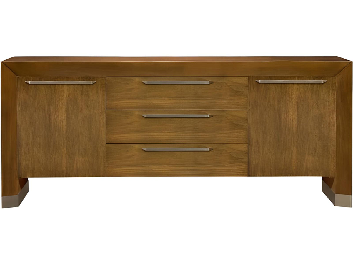 Dunecrest Buffet in Cavallo Bleached Walnut with White Bronze Accents