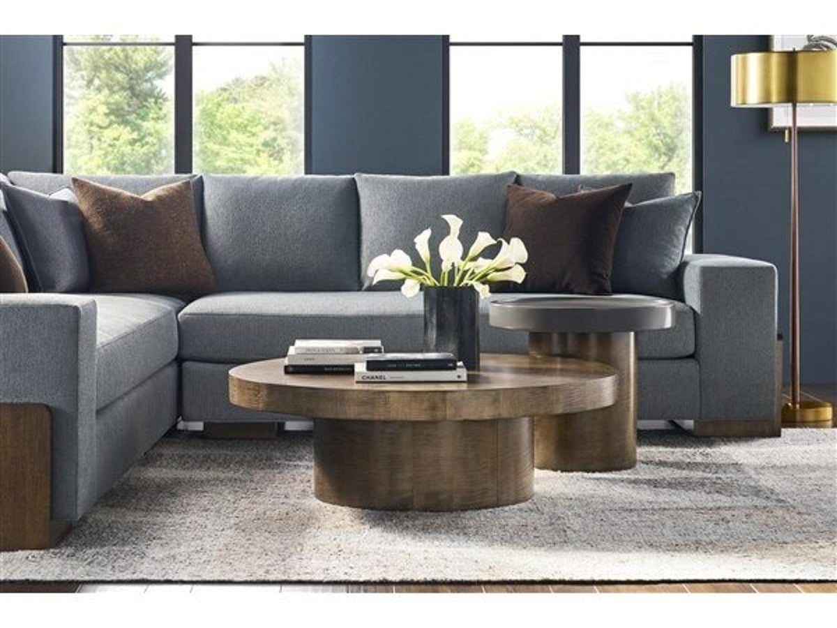 Splendor Round Coffee Table in Mocha Finish